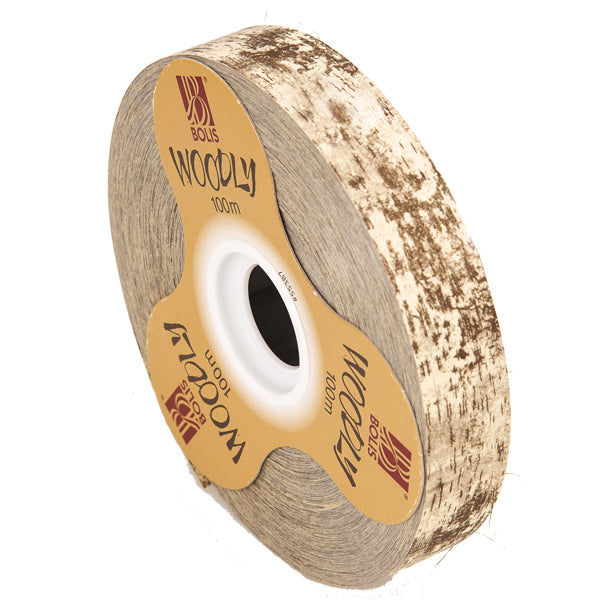 BOLIS - 51282421044 - Rotolo nastro Woodly - corteccia-avorio - 24mm x 100mt - Bolis