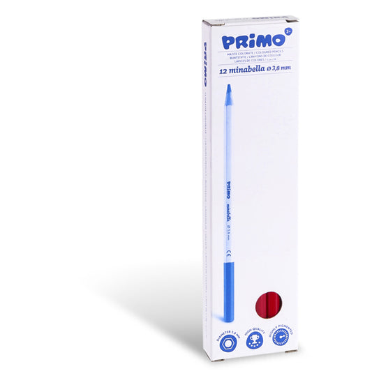 PRIMO - MOROCOLOR - 5227MBS310 - Matita colorata Minabella - diametro mina 3,8 mm - rosso carminio - Primo