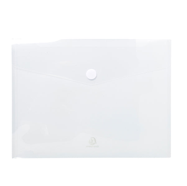 EXACOMPTA - 56421E - Busta a tasca con chiusura in velcro - PPL - 24x32 cm - trasparente - Exacompta