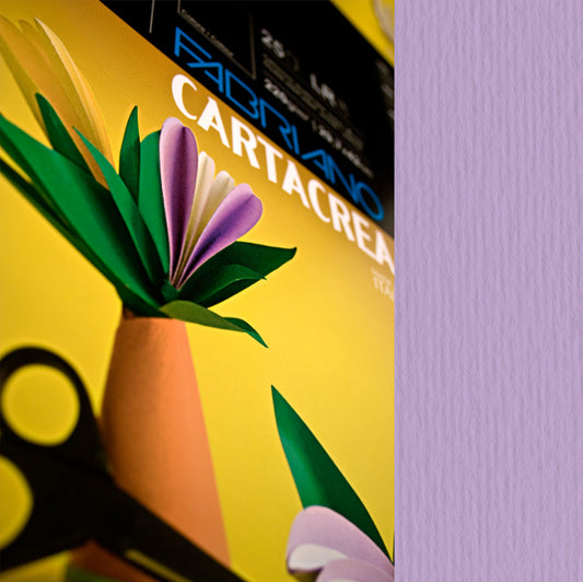 FABRIANO - 46435124 - Cartoncino CartaCrea - 35x50cm - 220gr - violetto - Fabriano -  blister 10 fogli