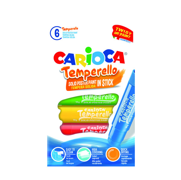 CARIOCA - 42739 - Carioca temperello - colori assortiti - Carioca - astuccio 6 temperelli