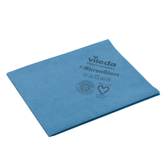 VILEDA - 170700 - Panno Blu MicroGlass - microfibra - 50x40 cm - blu - Vileda - conf. 5 pezzi