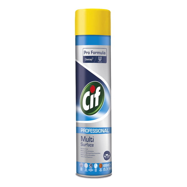 CIF - 101102905 - Spray Multi Surface - antistatico - profumo di pulito - 400 ml - Cif
