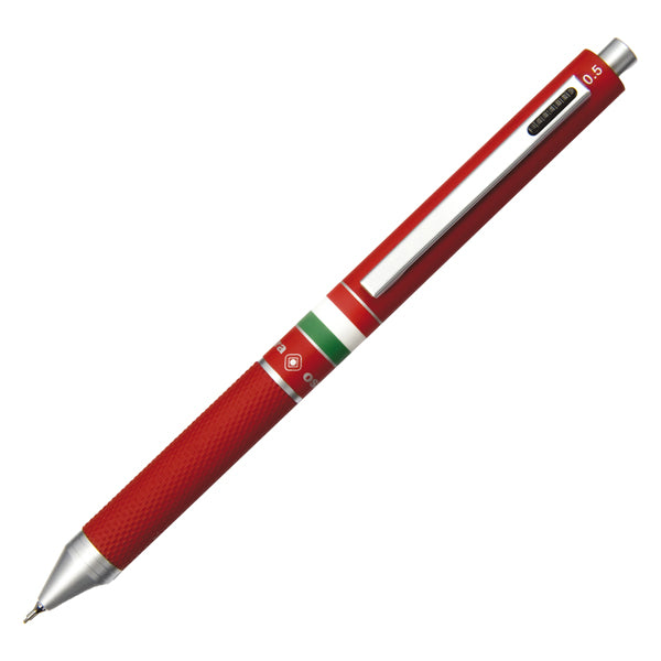 OSAMA - OD 1024ITG-1 R - Penna a sfera a scatto multifunzione - fusto rosso gommato Italia - Osama