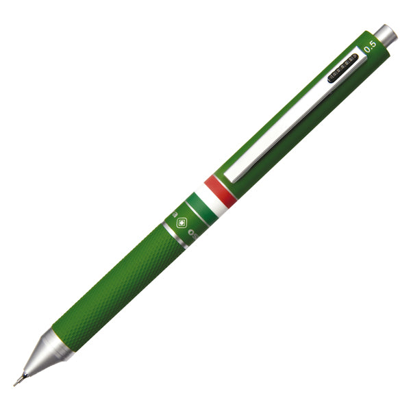OSAMA - OD 1024ITG-1 V - Penna a sfera a scatto multifunzione - fusto verde gommato Italia - Osama