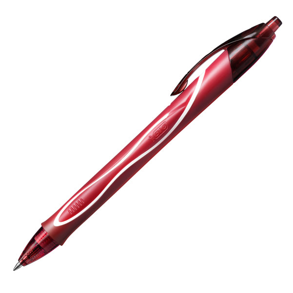 BIC - 949874 - Penna a sfera a scatto Gelocity Quick Dry  - punta 0,7mm - rosso - Bic - conf. 12 pezzi