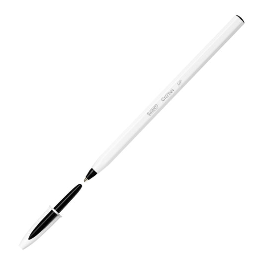 BIC - 949880 - Penna a sfera Cristal Up con cappuccio - punta media 1,2mm - nero  - Bic - conf. 20 pezzi
