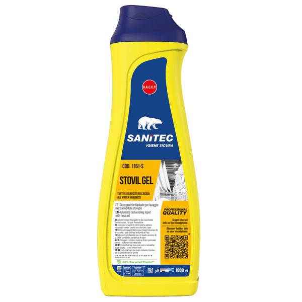 Sanitec - 1161-S - Detergente per lavastoviglie Stovil Gel - 1 L - Sanitec