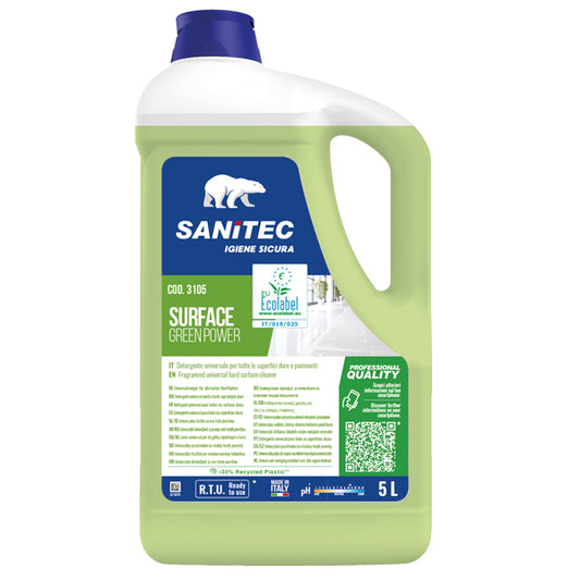Sanitec - 3105 - Detergente Green Power Pavimenti - Sanitec - tanica da 5 L