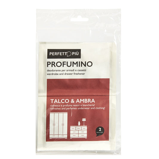 PERFETTO - 17902 - Profumino Talco  Ambra - Perfetto - conf. 2 buste