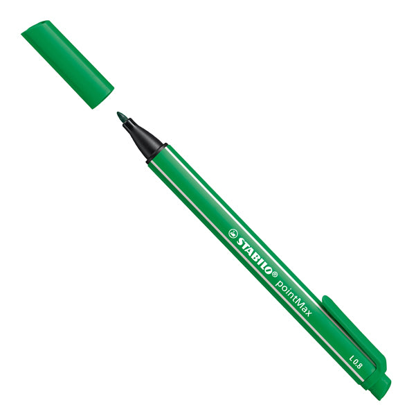 STABILO - 488-36 - Pennarello PointMax punta feltro - punta 0,80mm - verde - Stabilo