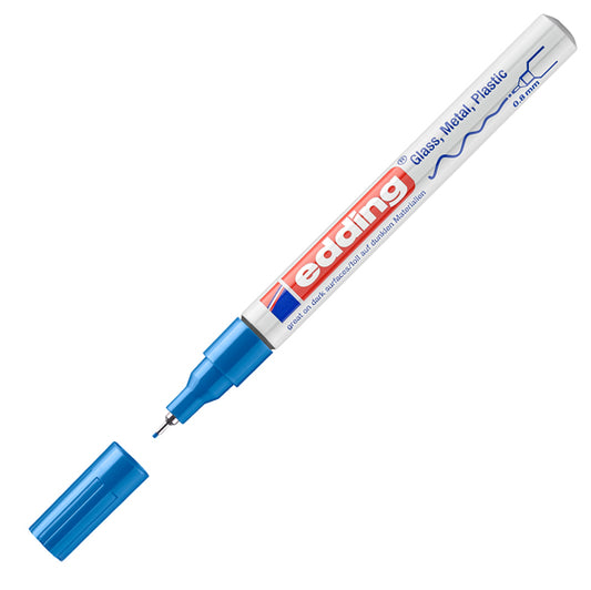 EDDING - 4-780-9-003 - Marcatore 780 a vernice - punta 0,8mm - blu - Edding