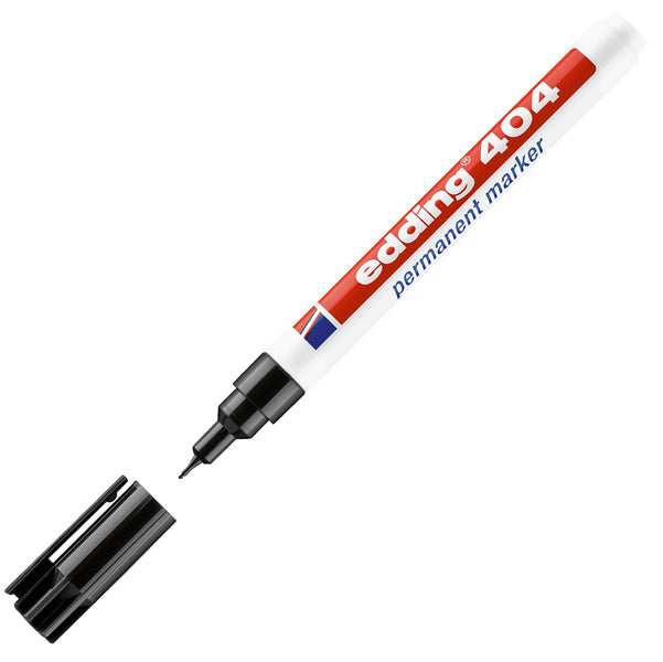 EDDING - 4-404001 - Marcatore permanente 404  - punta extra-fine 0,75mm - nero - Edding