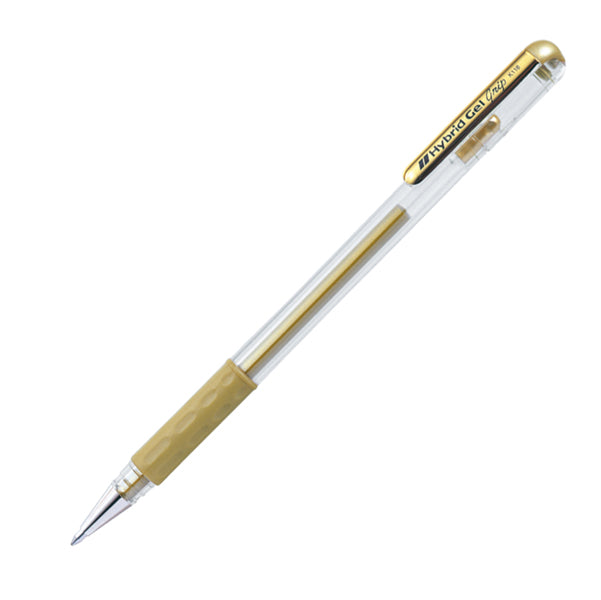 PENTEL - K118-X - Roller gel Hybrid Grip - punta 0,8mm - oro  - Pentel