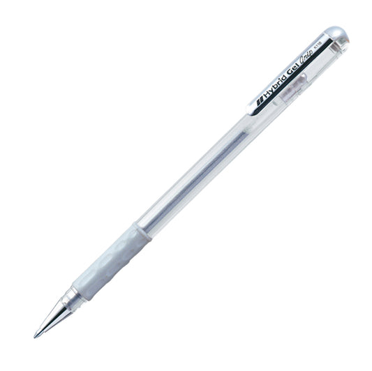 PENTEL - K118-Z - Roller gel Hybrid Grip  - punta 0,8mm - argento - Pentel