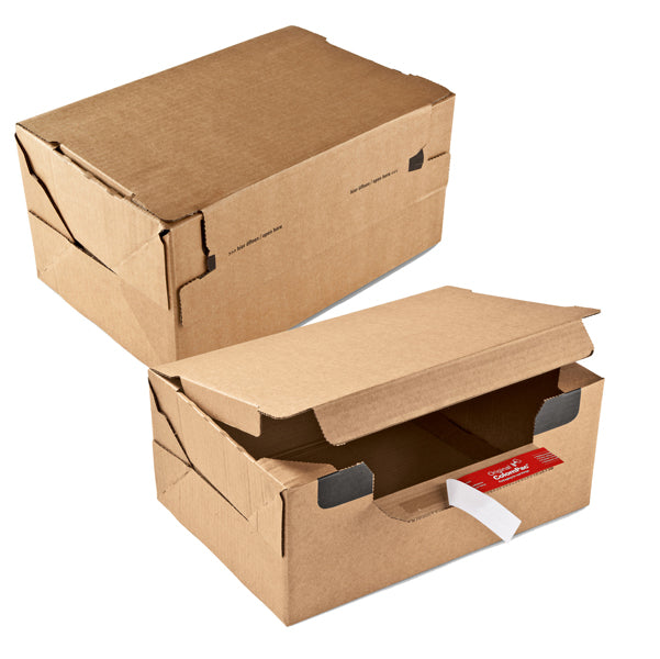 COLOMPAC - CO069.06.020 - Scatola Return Box CP 069 - L - 33,6 x 24,2 x 14 cm  - cartone - avana - ColomPac