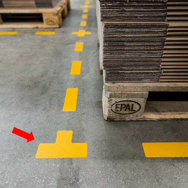 DURABLE - 1700-04 - Adesivo da terra - ''forma a T'' - 10 x 15 cm - Durable - conf. 10 pezzi