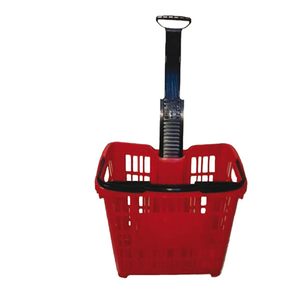 PRINTEX - cpt-120002r - Cesto trolley - antiurto - 49,5 x 36,5 x 46 cm - 30 L - rosso - Printex