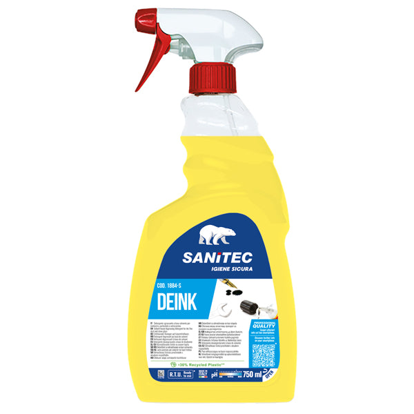 Sanitec - 1884-S - Detersolvente sgrassante Deink - trigger 750 ml - Sanitec