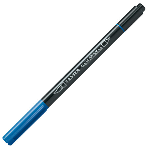 LYRA - L6520051 - Pennarello Aqua Brush Duo - punte 2-4 mm - blu di prussia - Lyra