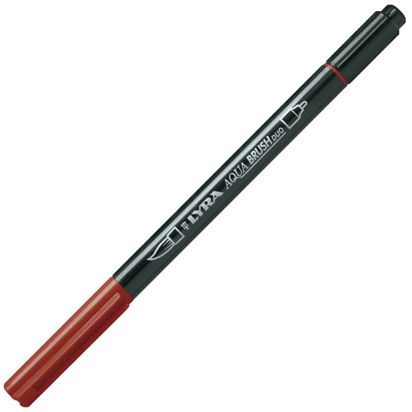LYRA - L6520090 - Pennarello Aqua Brush Duo - punte 2-4 mm - rosso Venezia - Lyra
