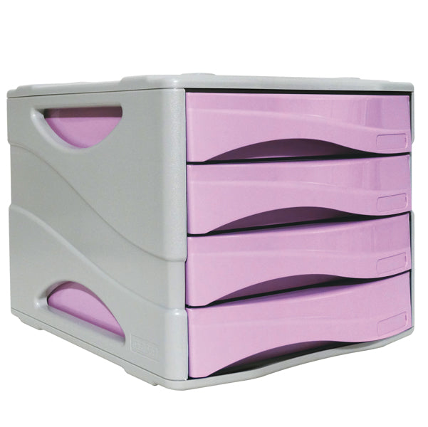 ARDA - 15P4PPASVI - Cassettiera Keep Colour Pastel - 25 x 32 - cassetti 5 cm - grigio-lilla - Arda
