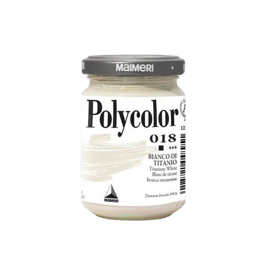 MAIMERI - M1220018 - Colore vinilico Polycolor - 140 ml - bianco titanio - Maimeri