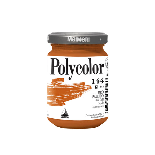 MAIMERI - M1220144 - Colore vinilico Polycolor - 140 ml - oro pallido - Maimeri