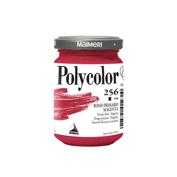 MAIMERI - M1220256 - Colore vinilico Polycolor - 140 ml - rosso primario magenta - Maimeri