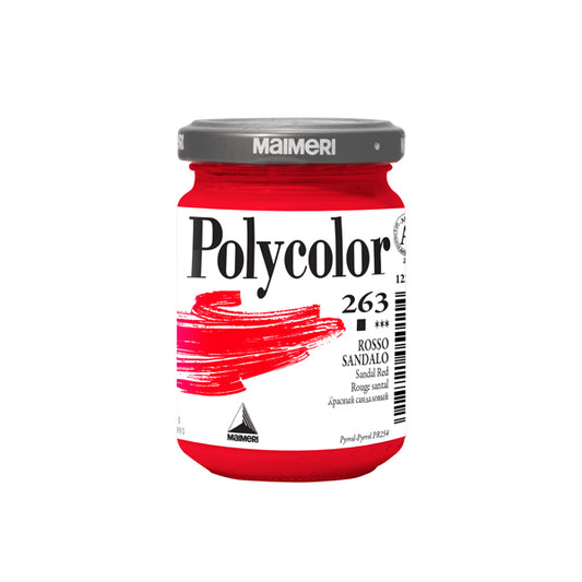 MAIMERI - M1220263 - Colore vinilico Polycolor - 140 ml - rosso sandalo - Maimeri