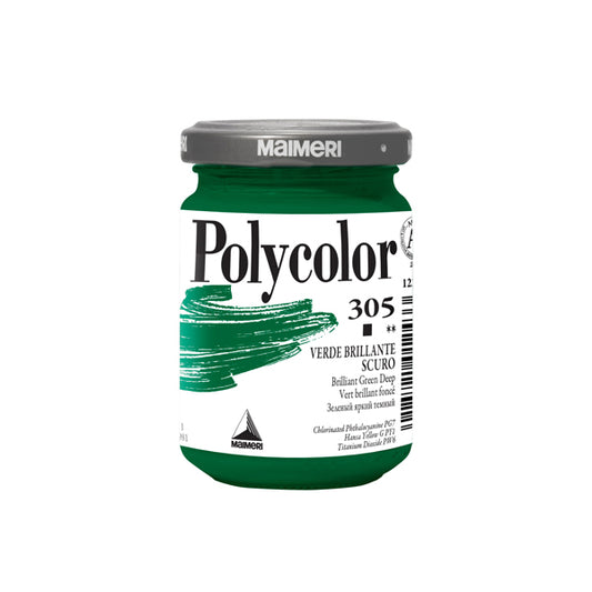 MAIMERI - M1220305 - Colore vinilico Polycolor - 140 ml - verde brillante scuro - Maimeri