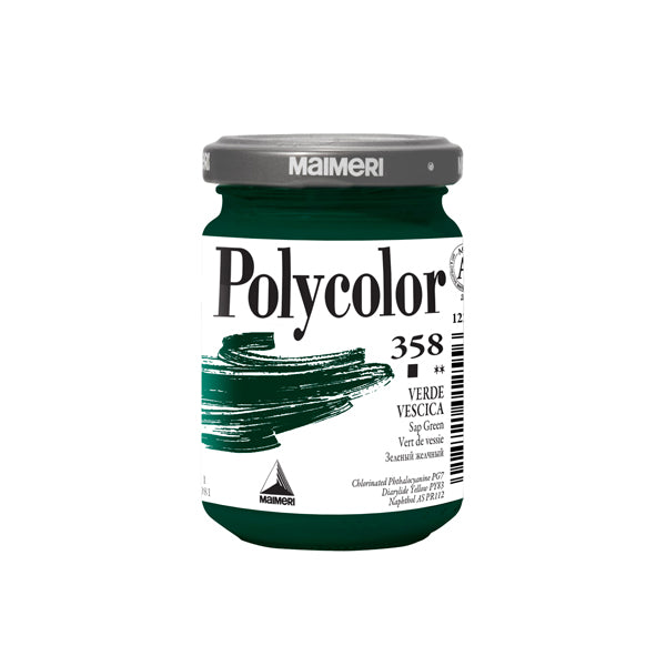 MAIMERI - M1220358 - Colore vinilico Polycolor - 140 ml - verde vescica - Maimeri