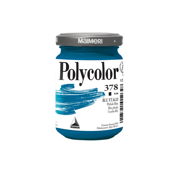 MAIMERI - M1220378 - Colore vinilico Polycolor - 140 ml - blu ftalo - Maimeri