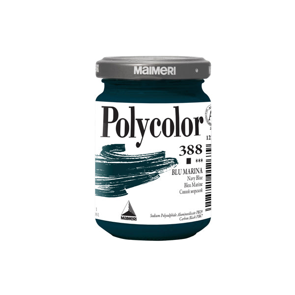 MAIMERI - M1220388 - Colore vinilico Polycolor - 140 ml - blu marino - Maimeri
