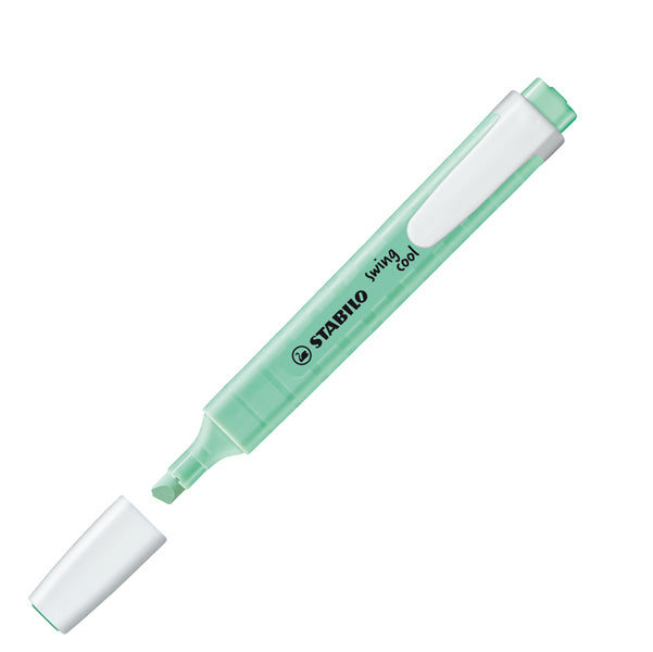 STABILO - 275-116-8 - Evidenziatore Swing Cool pastel - punta a scalpello - tratto 1 - 4 mm - verde menta 116 - Stabilo