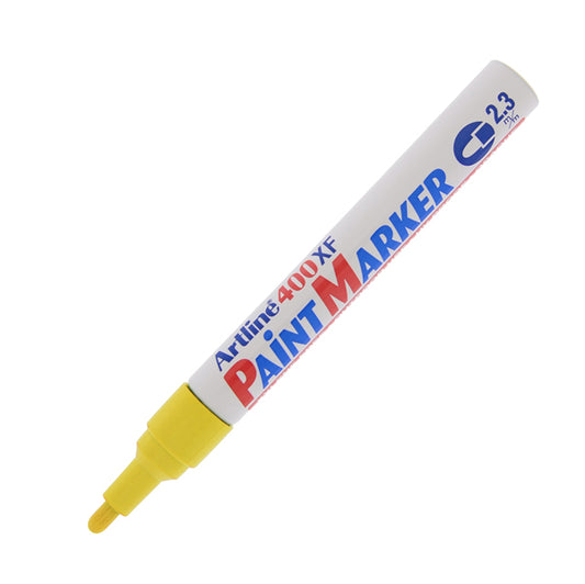 ARTLINE - A400G - Marcatore perrmanente A 400 - a vernice - punta tonda - 2,3 mm - giallo - Artline