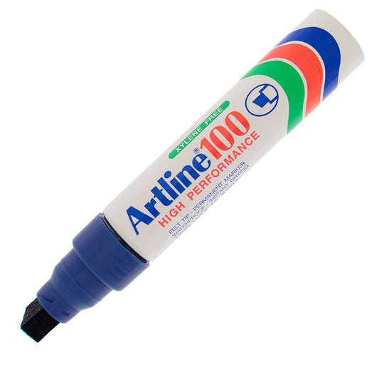 ARTLINE - A100B - Marcatore permanente A 100 - punta scalpello jumbo - 7,50 - 12,00 mm - blu - Artline