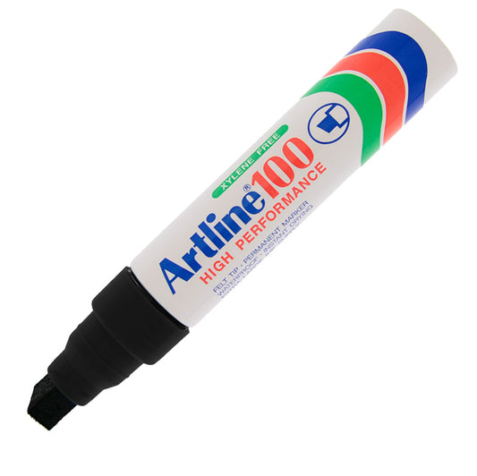 ARTLINE - A100N - Marcatore permanente A 100 - punta scalpello jumbo - 7,50 - 12,00 mm - nero - Artline