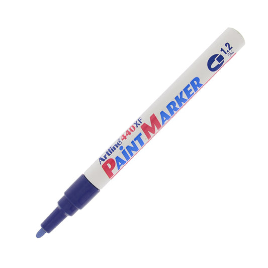 ARTLINE - A440B - Marcatore permanente A 440 - a vernice - punta tonda fine - 1,2 mm - blu - Artline