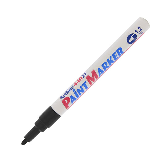 ARTLINE - A440N - Marcatore permanente A 440 - a vernice - punta tonda fine - 1,2 mm - nero - Artline