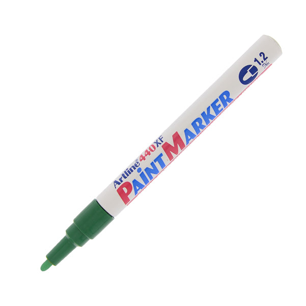 ARTLINE - A440V - Marcatore permanente A 440 - a vernice - punta tonda fine - 1,2 mm - verde - Artline