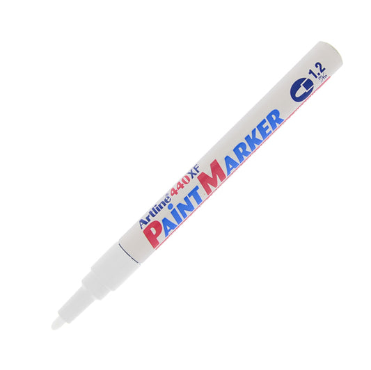 ARTLINE - A440BI - Marcatore permanente A 440 - a vernice - punta tonda fine - 1,2 mm - bianco - Artline