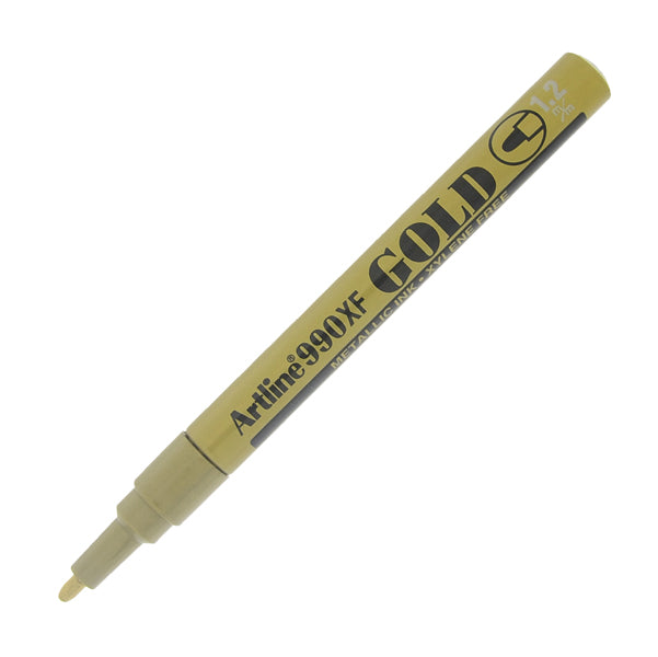 ARTLINE - A990O - Marcatore permanente A 990 - a vernice - punta tonda fine - 1,2 mm - oro - Artline