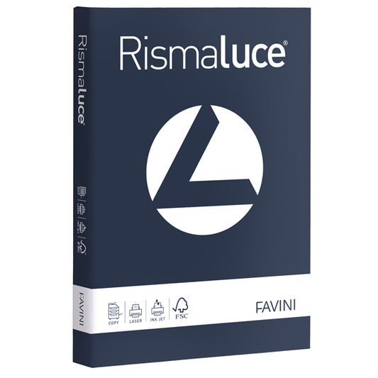 FAVINI - A672114 - Carta Rismaluce - A4 - 200 gr - blu cobalto 66 - Favini - conf. 125 fogli