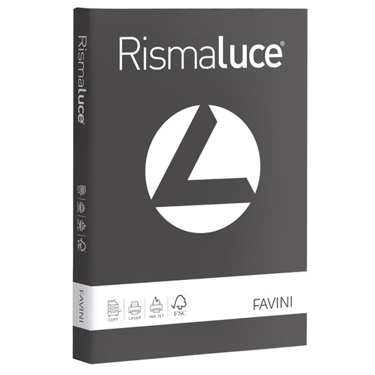 FAVINI - A674104 - Carta Rismaluce - A4 - 200 gr - grafite 72 - Favini - conf. 125 fogli