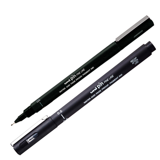 UNI MITSUBISHI - M PIN105 N - Pin fineliner - nero - punta 0.5 mm - Uni Mitsubishi