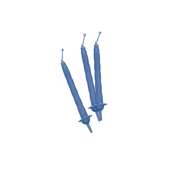 BIG PARTY - 70402 - Candeline con supporto - H 8 cm - celeste - Big Party - conf. 12 pezzi