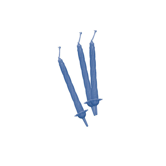 BIG PARTY - 70402 - Candeline con supporto - H 8 cm - celeste - Big Party - conf. 12 pezzi