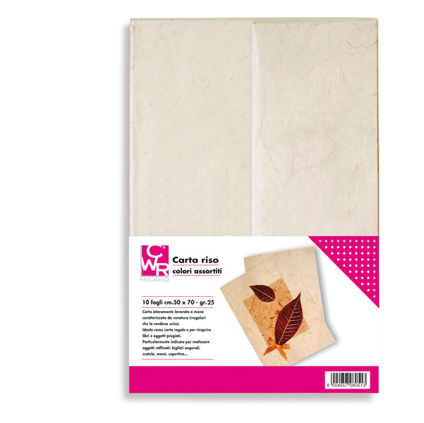 CWR - 10414 - Carta Riso - 50 x 70 cm - CWR - conf. 10 fogli