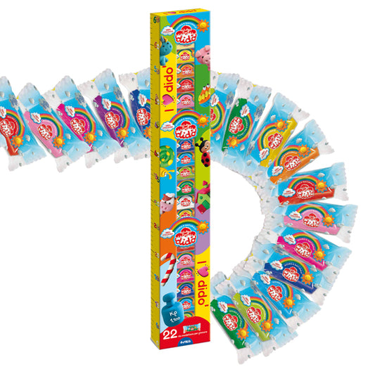 DIDO - 349800 - DidO' infinity - 50gr - colori assortiti e glitter - DidO' - conf. 22 pezzi